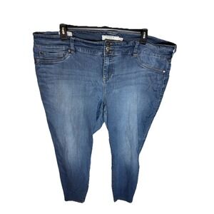 Torrid Jeans Womens 24T 24 Tall Blue Jegging Super Soft‎ Medium Wash Denim